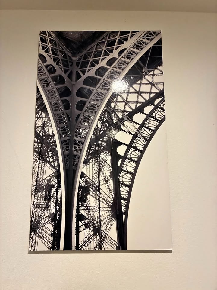 Architectural Eiffel Tower B&W Canvas Art