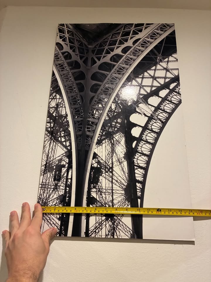 Architectural Eiffel Tower B&W Canvas Art - photo 2