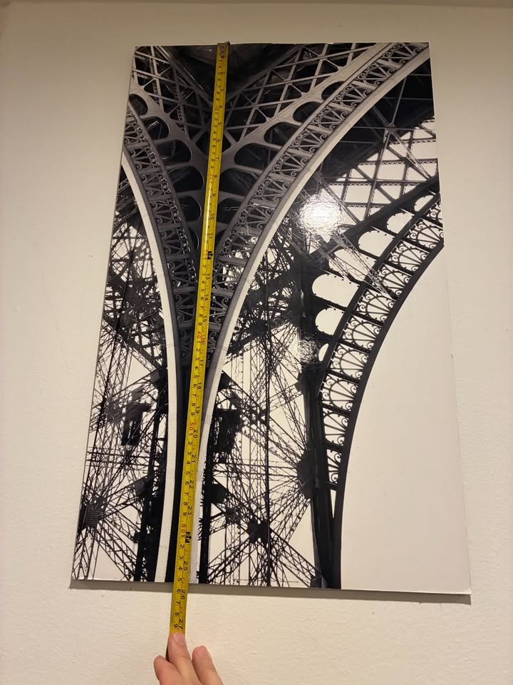 Architectural Eiffel Tower B&W Canvas Art - photo 4