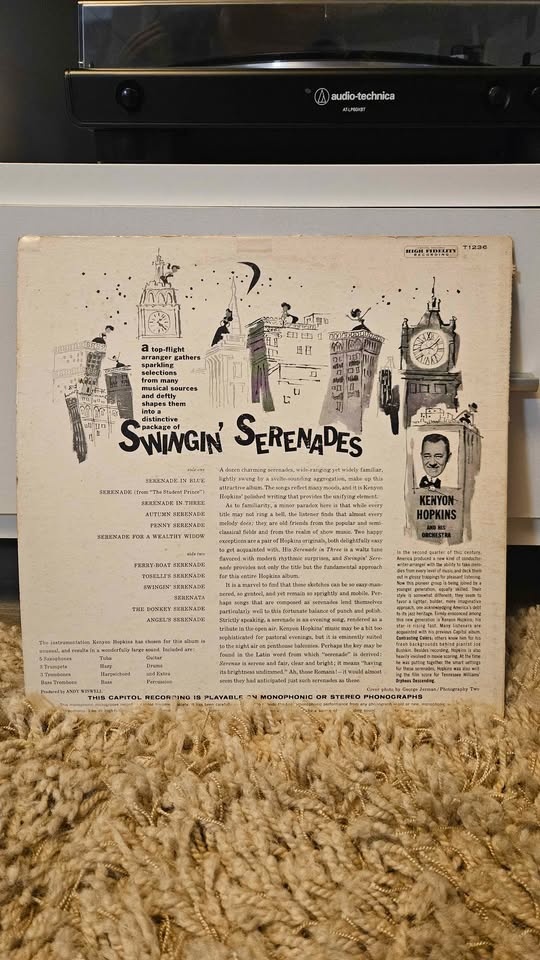 Kenyon Hopkins Swingin' Serenades Vinyl Record LP - photo 2