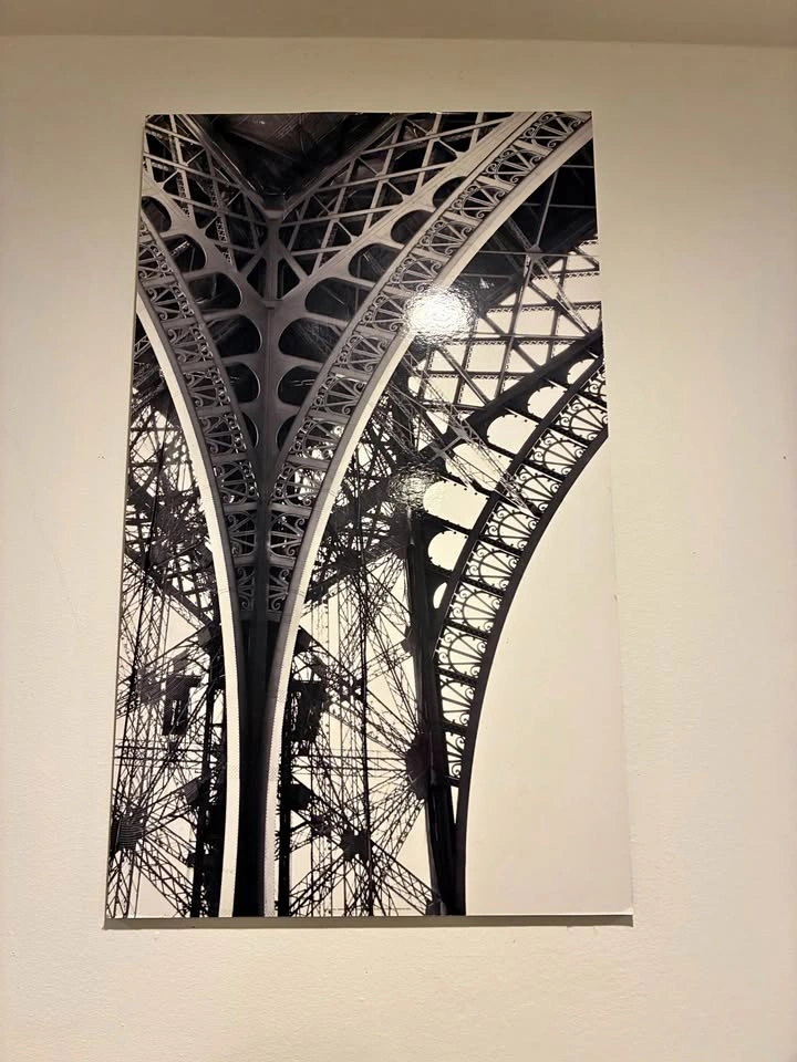 Architectural Eiffel Tower B&W Canvas Art