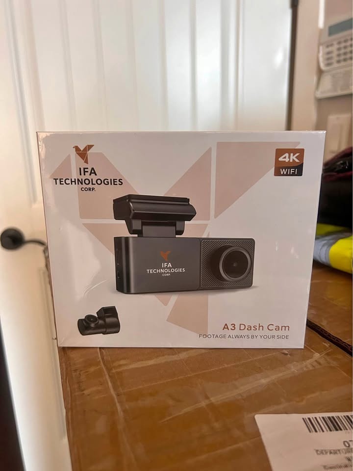 IFA Technologies A3 4K Dashcam with Rear Camera