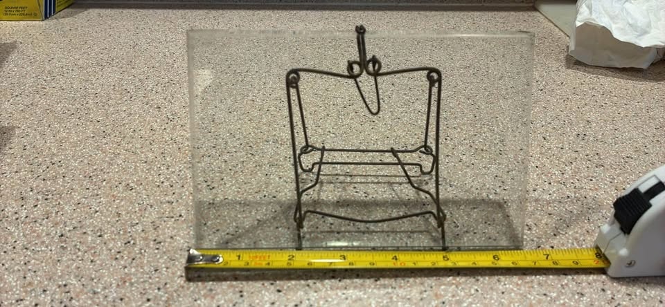 Vintage Mid-Century Glass & Brass Photo Frame - photo 4