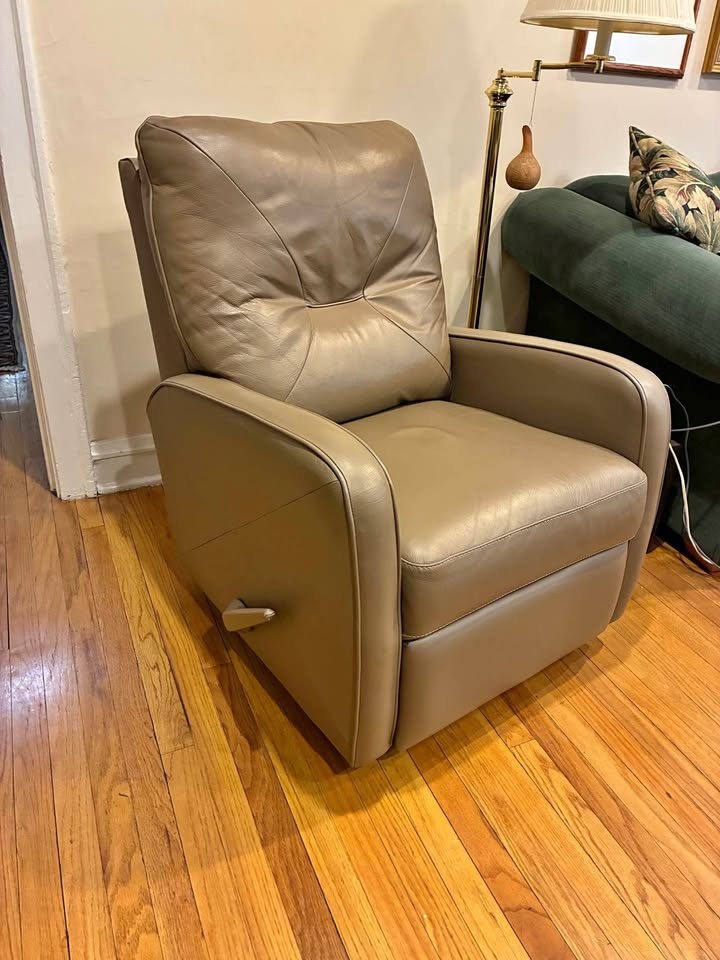 Leather Low Profile Rocker Recliner