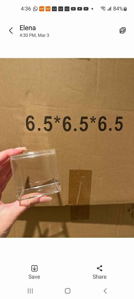 Clear Acrylic Cube Boxes 6.5cm - 100 Pieces