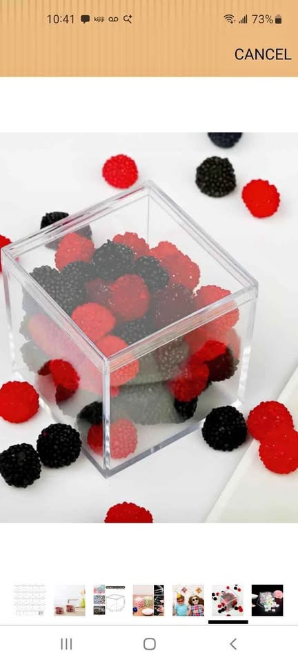 Clear Acrylic Storage Box Cube - 10 Pieces