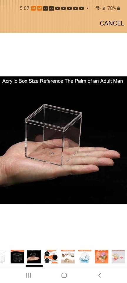Clear Acrylic Storage Box Cube - 10 Pieces - photo 4