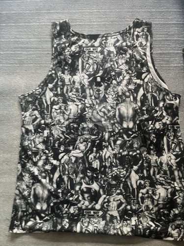 VINTAGE RARE Comborgy Art Of Finland All Over Print Tank Men LG - photo 2