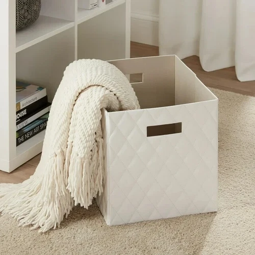 Better Homes & Gardens Pleather Cube Bins (2 Pack)