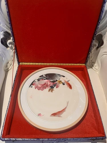 Modern Minimalist Embroidery Wall Art - Koi Pond - photo 3