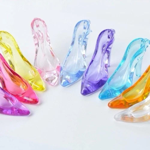 8 Random Color Acrylic Stiletto Charms w/ Hoop (1x1.5") - photo 2