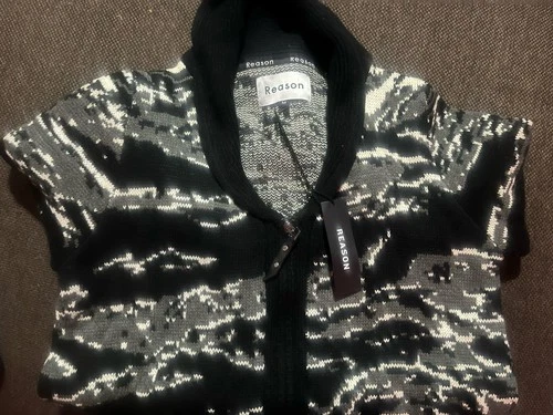 Reason Men's Zipper Cozy Winter Camouflage Sweater LG - photo 2