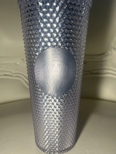 2019 Starbucks Bling Platinum Studded Venti Tumbler 24oz w/ Stra - photo 2
