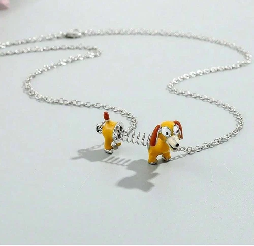 Disney Parks Exclusive Pixar Toy Story Slinky Dog Necklace