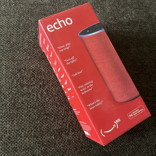 Preowned (RED) Edition Amazon Echo (2nd Gen) Smart Speaker - photo 2