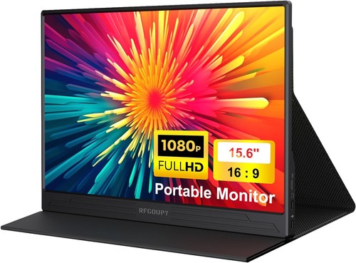RFG 15.6Inch Display 1080P USB-C HDMI External Portable Monitor