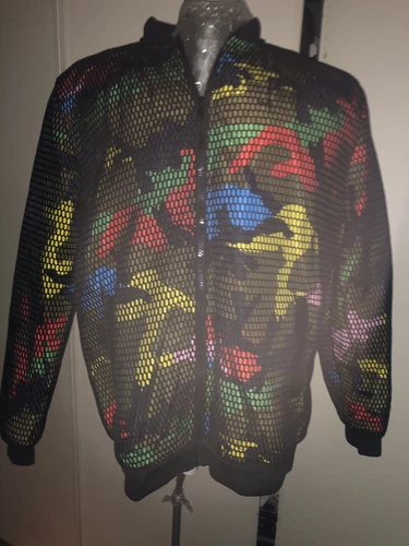 Camouflage Mesh Bomber Jacket - Party/Festival Wear
