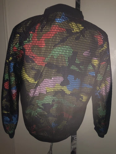 Camouflage Mesh Bomber Jacket - Party/Festival Wear - photo 2