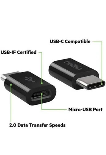 Belkin USB-C To Micro USB Adapter 12W Sealed BRAND NEW