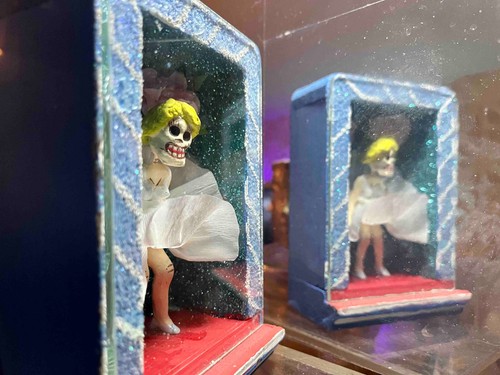 Marilyn Monroe Day of the Dead Nicho Diorama Shadowbox