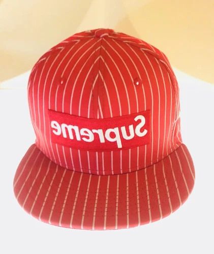 SUPREME COMME des GARCONS 14 SS NEW ERA CAP RED 7-1/2