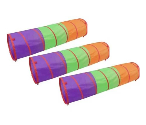 3 Units Pop Up Crawl Tunnel Play Tent Toy for Baby, Kids, Dog