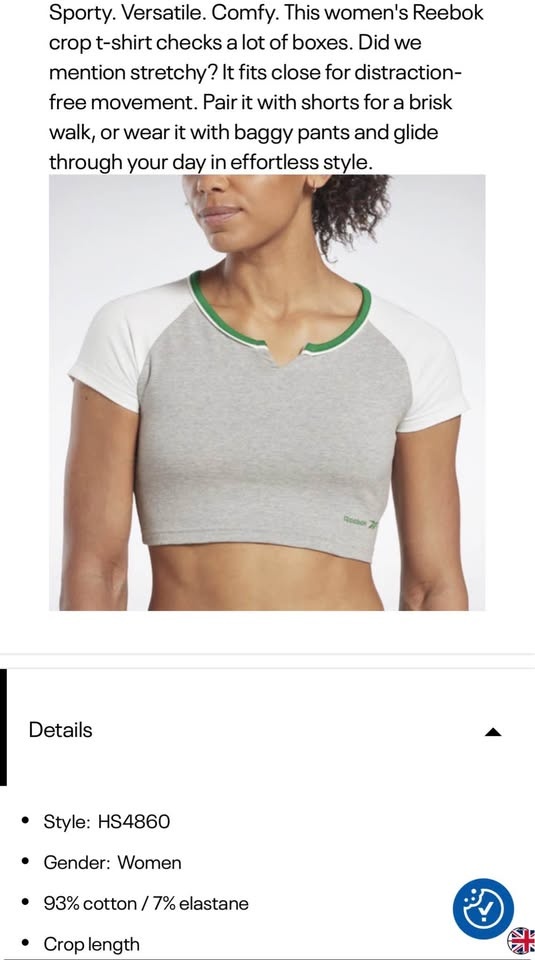 Reebok Identity Crop T-Shirt - photo 3