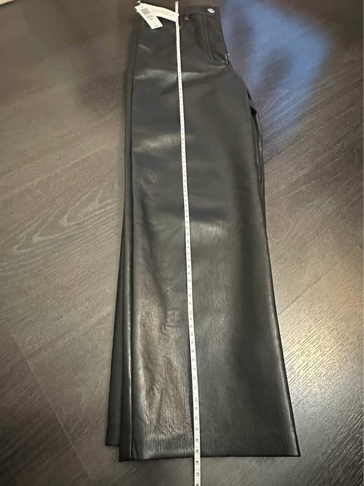 Wilfred Vegan Leather Cropped Pants - Size 4 - photo 3