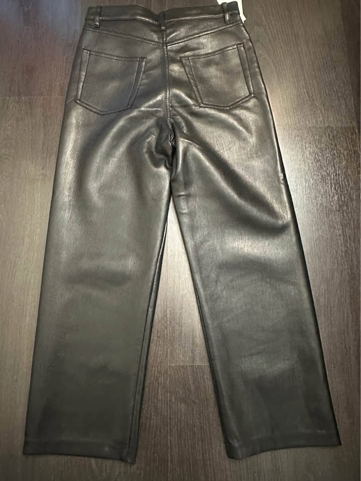 Wilfred Vegan Leather Cropped Pants - Size 4 - photo 4