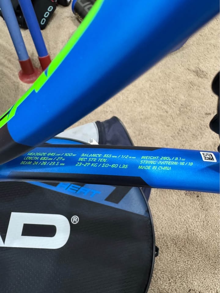 Head Heat IG Innegra Tennis Racquet With Bag - photo 2