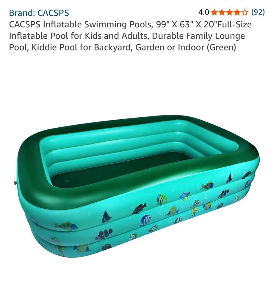 Inflatable Swimming Pool for Kids - Green