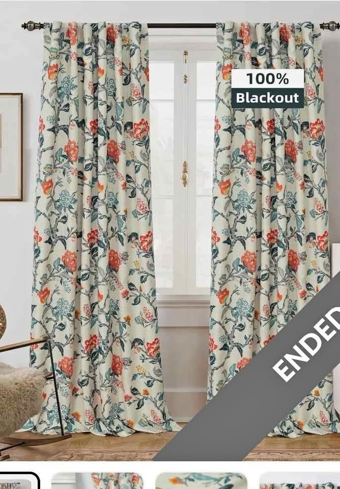 NEW 52" x 96" DriftAway Ada Linen Blackout Curtains – Set of 2