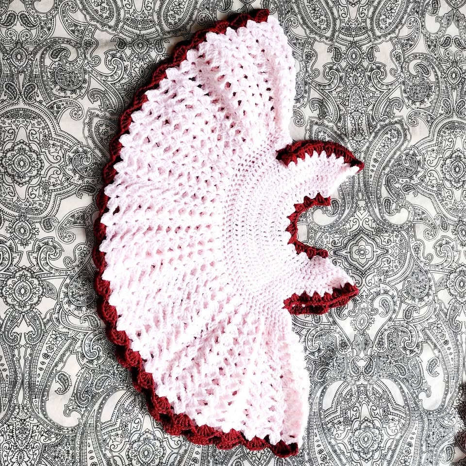Crochet handmade baby dress and vest - brand new - photo 3