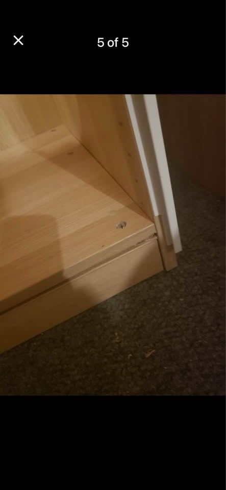 Birch IKEA PAX Wardrobe with sliding glass doors - photo 3