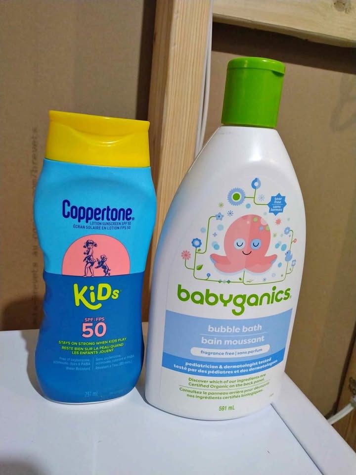 Brand New Kids Bubble Bath & Sunscreen