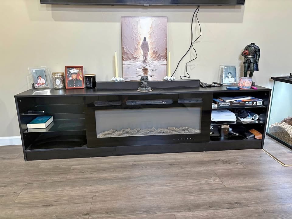 79" TV Stand with 36" Electric Fireplace 🥕