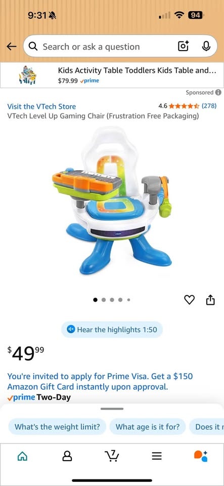 VTech Level Up Baby Gaming Chair - photo 4
