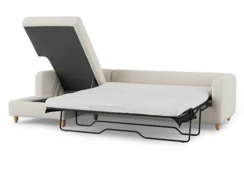 Vati 98.5" Left Storage Sleeper Sectional - Buckler Ivory - photo 3