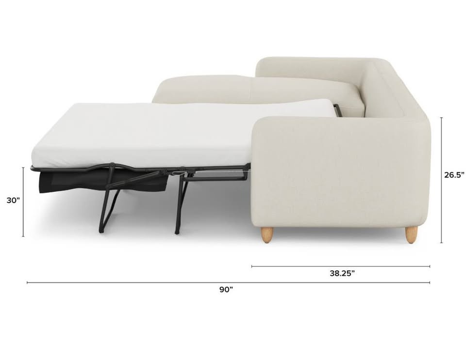 Vati 98.5" Left Storage Sleeper Sectional - Buckler Ivory - photo 5