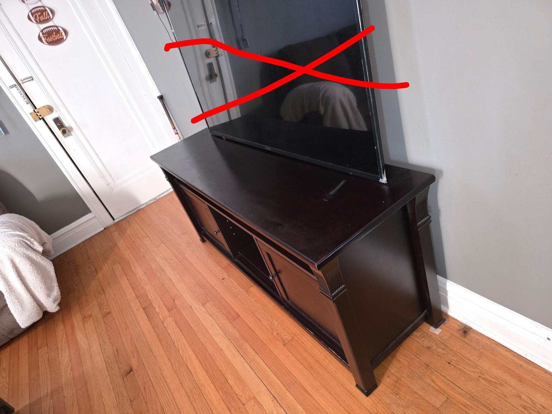 Brown Wood Entertainment Center - photo 3