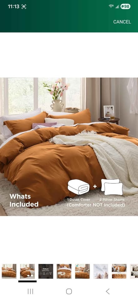 Honey Ginger Color King Duvet Set - photo 4