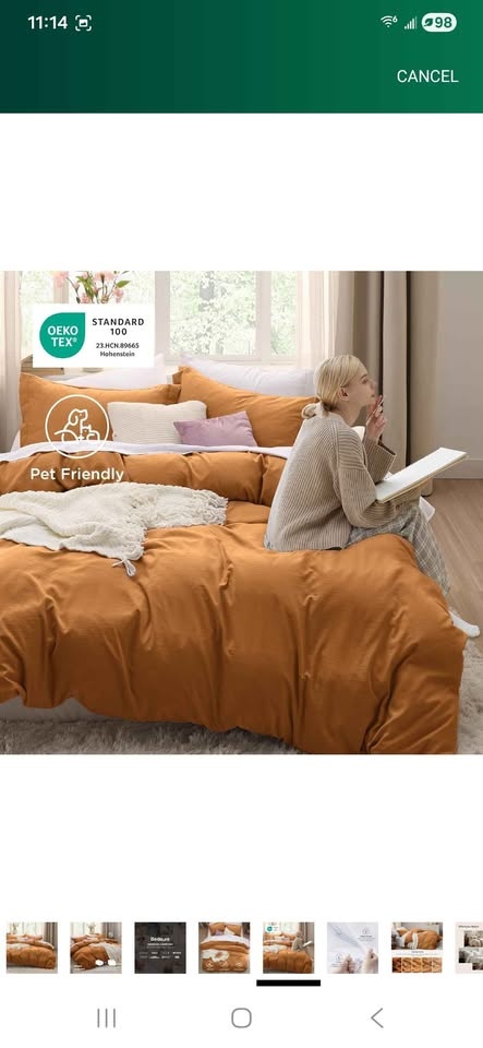 Honey Ginger Color King Duvet Set - photo 5