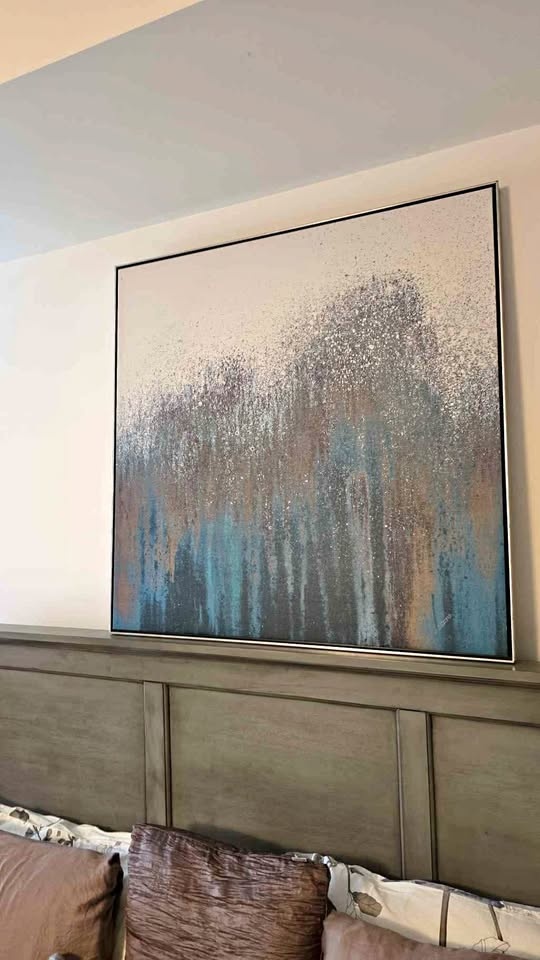 36"x36" Wall Canvas with Silver Frame