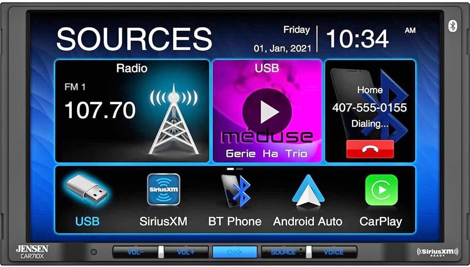 7” touchscreen multimedia receiver