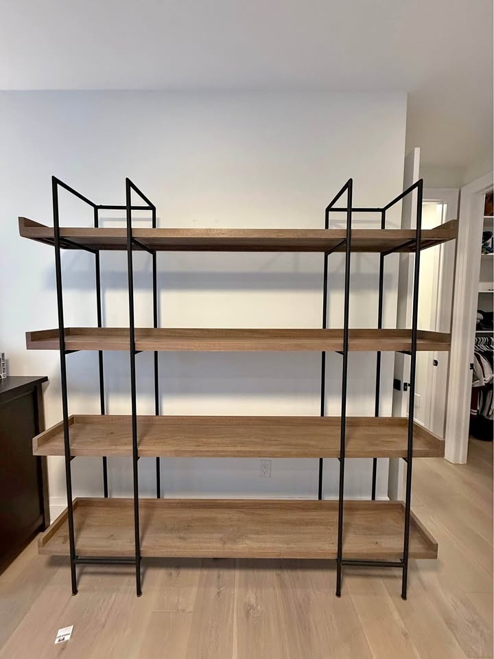 Crate & Barrel Walnut Bookshelves