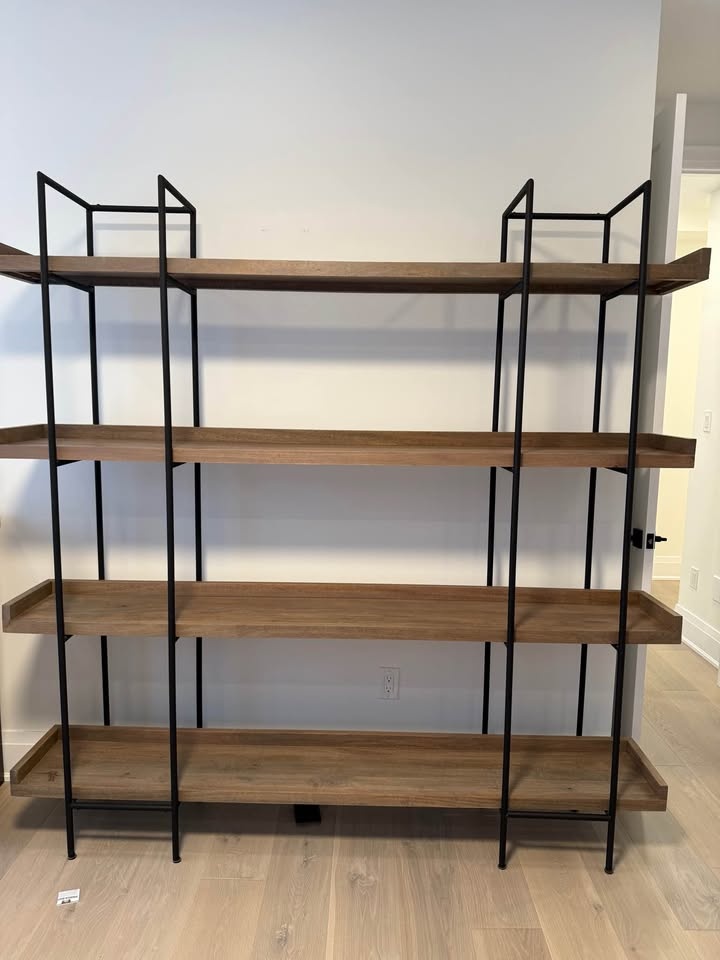 Crate & Barrel Walnut Bookshelves - photo 3