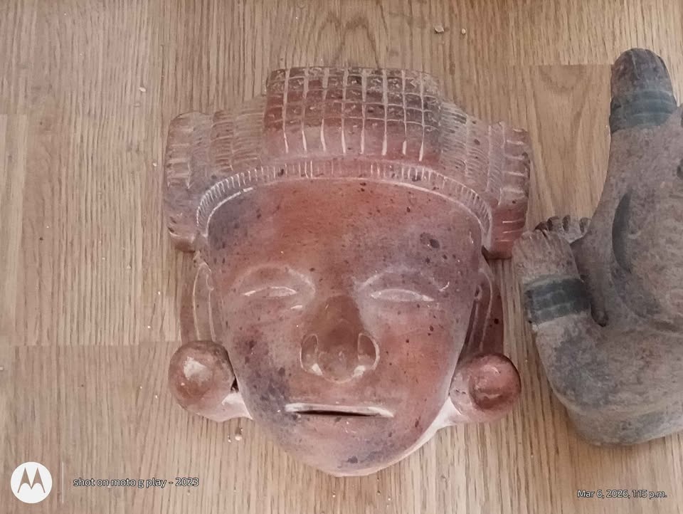 Vintage Mayan & Aztec Style Terra Cotta Pottery Lot - photo 2