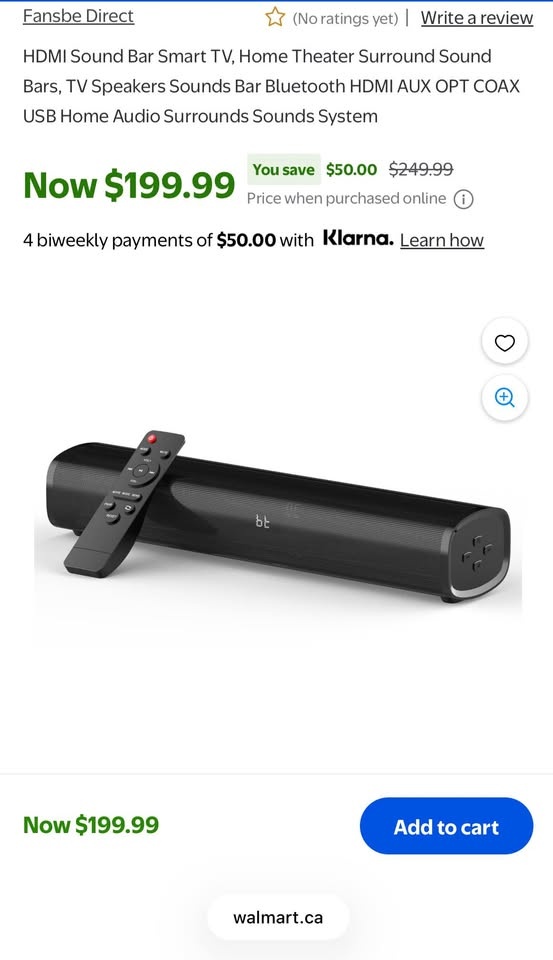 Fansbe Direct HDMI Sound Bar for Smart TV - photo 2