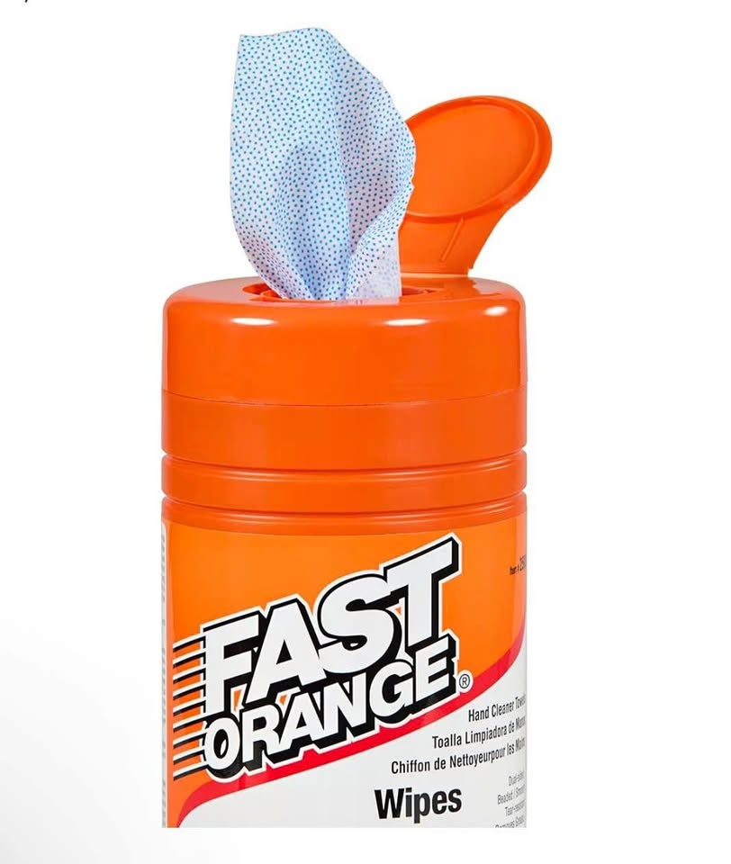Fast Orange Hand Cleaner Wipes 72 Count