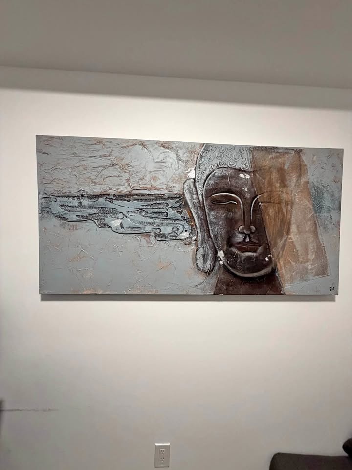 Large Buddha Wall Art – Modern Frame